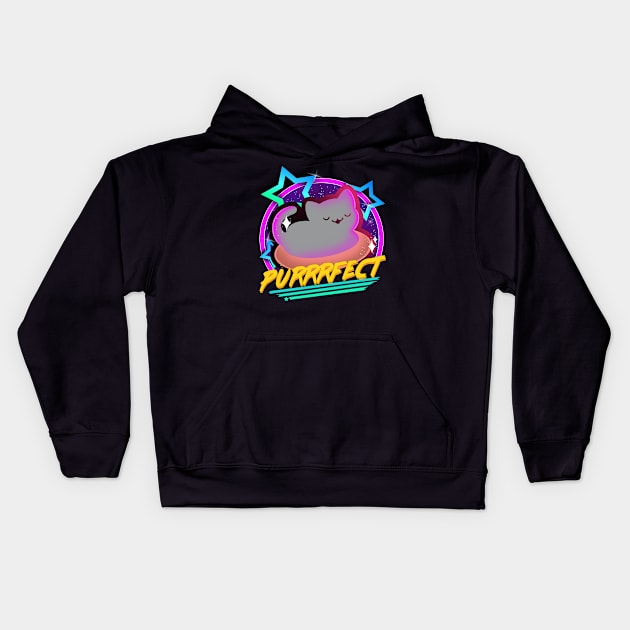 Purrrfect Kids Hoodie by absolemstudio